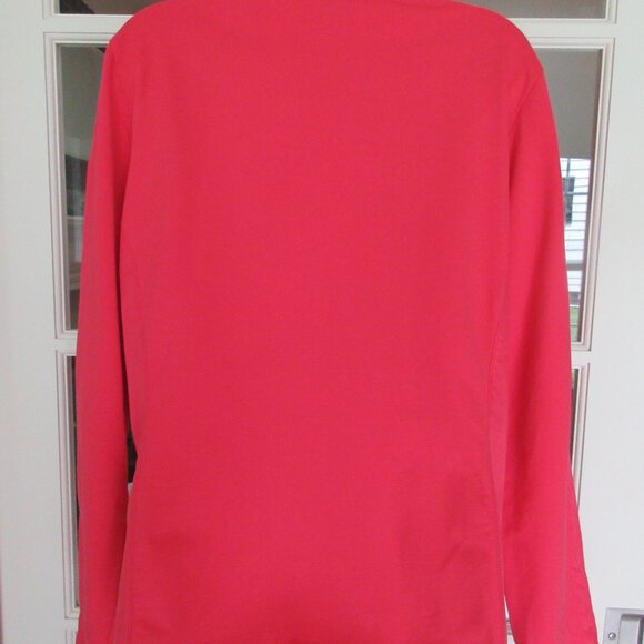 Like new Betty Barclay Elements lightweight dark tangerine color jacket Size 12 - Picture 2 of 6